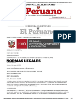 El Peruano - Modificación de La Norma Técnica A.120 "Accesibilidad Universal en Edificaciones" Del Reglamento Nacional de Edificaciones