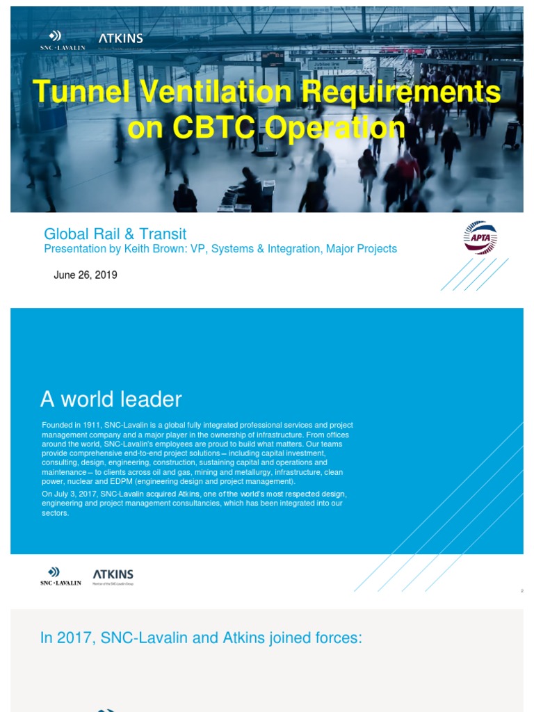 Tunnel Ventilation Requirements On CBTC Operation Global Rail