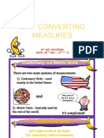 L3-6: Converting Measures: By: Ms. Nayeema DATE: 26 DEC - 27 D