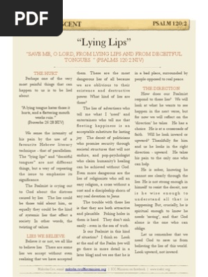 Psalm 1202 Lying Lips Psalms Religious Belief And Doctrine - 