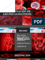 Determinación de Grupos Sanguíneos