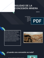 Nulidad de La Concesión Minera