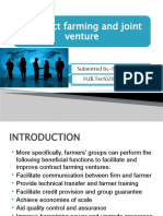 Contract Farming n Joint Venture-shikha