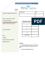 Qassim University Unayzah College of Engineering: Question Number Mark