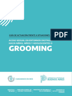 Grooming Guía de Actuación Ante Situaciones de Ciber Acoso Sexual a Niños, Niñas y Adolescentes o Grooming