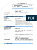 Gasolina Premium: Hoja de Seguridad