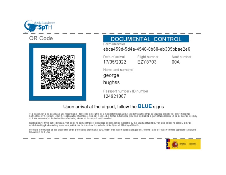QR Code Health Control Document | PDF