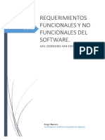 Requerimientos Funcionales y No Funcionales Del Software