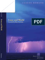(Perspectives in Continental Philosophy) Claude Romano - Event and World (Perspectives in Continental Philosophy) - Fordham University Press (2009)