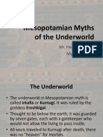 Mesopotamian Myths of The Underworld