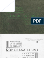 Kongresa Libro 23-A Universala Kongreso de Esperanto Kraków 1931