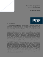 Cap. Racismo, Prejuicios y Discriminación (Capítulo Del Libro Psicologia Social II)