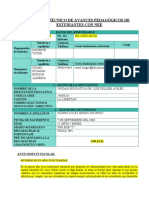 Informe Técnico de Avances Pedagógicos de Estudiantes Con Nee 2022 Ejemplo U.E Celleri