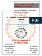 For Partial Fulfilment of The Requirement For The