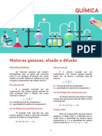 Misturas gasosas, efusão e difusão