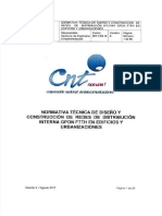 CNT - 2017v3 - Normativa Tecnica de Diseño y Construccion de Redes de Distribucion Interna Gpon FTTH en Edificios y Urbanizaciones