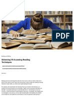 Skimming VS Scanning Reading Techniques - EF Blog