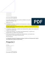 Evaluación Inicial Aplicación NIIF