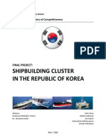 Shipbuilding Cluster in The Republic of Korea: Final Project