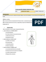 1ra Evaluación de Religión - 7° Básico A B C - Primer Trimestre Elizabeth Painaqueo 27.04