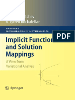 Implicit Functions and Solutions Mappings. A. L. Dontche, R. T. Rockafellar
