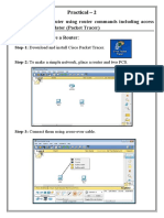 Practical - 2 Router Configuration