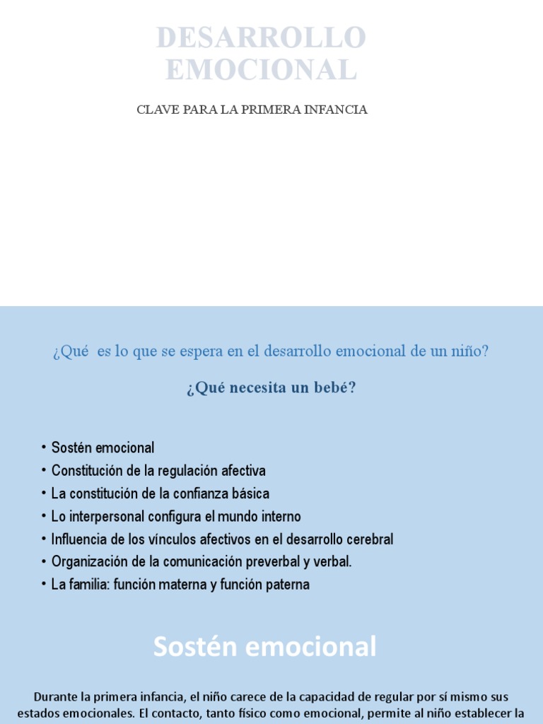 Desarrollo Emocional Clase | PDF | Las emociones | Comunicación