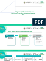 Ruta Conducta Suicida en Instituciones Educativas