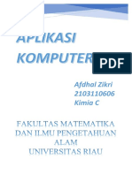 Afdhal Zikri - 2103110606 - Kimia C - Tugas APLIKOM