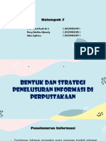 STRATEGI PENELUSURAN