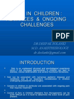 Pain in Children: Advances & Ongoing Challenges