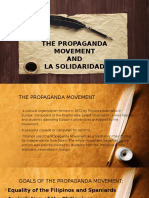 The Propaganda Movement AND La Solidaridad: Group 6