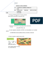 Prueba Escrita Iii Unidad - Matematica Viii