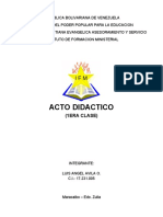 1era Clase ACTO DIDACTICO