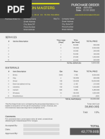 Construction Purchase Order Template