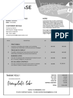 Graphic Design Purchase Order Template