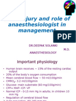 Head Injury and Role of Anaesthesiologist in Management