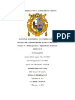 Reporte de laboratorio de química orgánica sobre medidas de seguridad