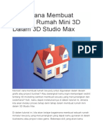 Bagaimana Membuat Sebuah Rumah Mini 3D Dalam 3D Studio Max