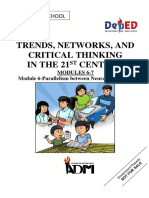 Trends, Networks, and Critical Thinking in The 21 Century: Senior High School