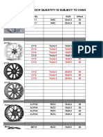 Wheel Size and Offset Inventory