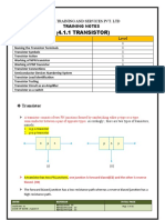 4.1.1 Transistor Notes