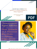 Summary: Dear Ijeawele or A Feminist Manifesto in Fifteen Suggestions by Chimammanda Ngozi Adichie