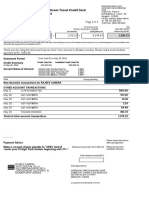 Statement of Account: American Express® Platinum Travel Credit Card