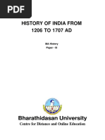 History of India From 1206 To 1707 AD