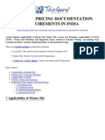 Transfer Pricing Documentation Requirements in India - Taxguru - in