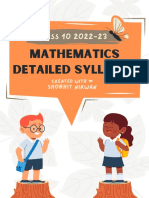 CBSE Maths Class 10 Syllabus 2022-23 Reductions