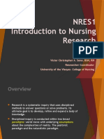 Nres1 Introduction To Nursing Research