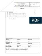 Training Manuals-Instruments: Preparation of Installation Tender