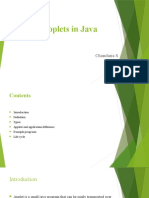 Applets in Java: Chandana S